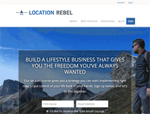 Tablet Screenshot of locationrebel.com